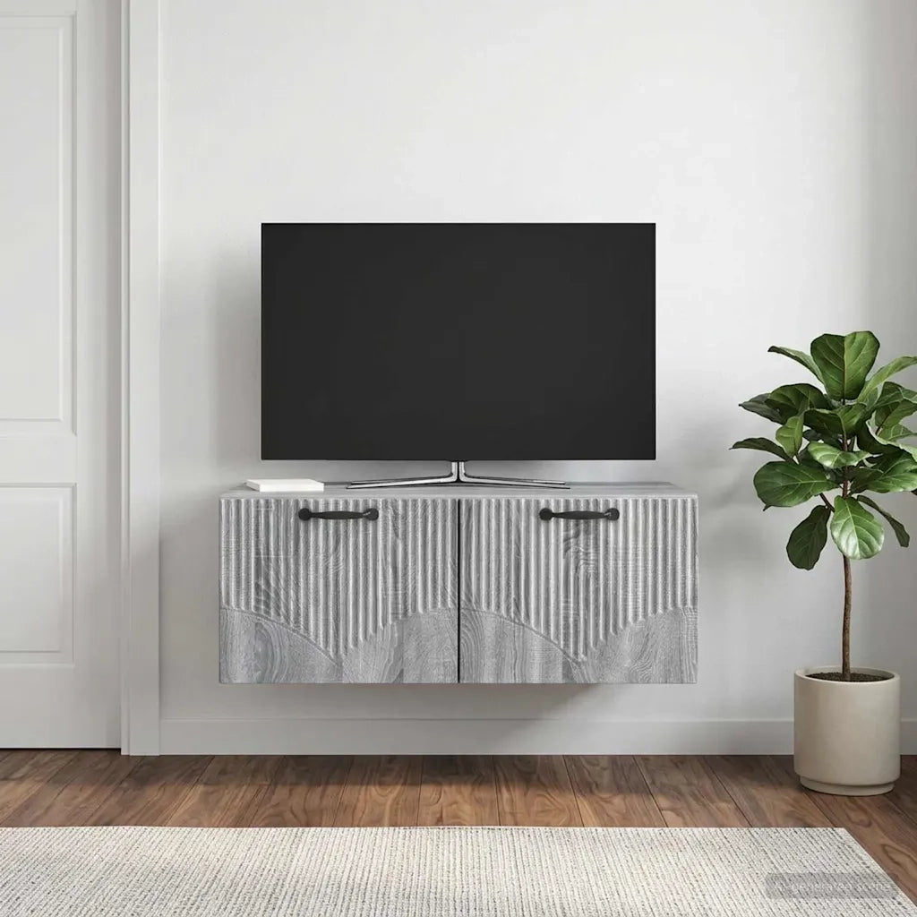 Mobile Porta TV da Muro Grigio Sonoma 78,5 x 41 x 30 cm 899031