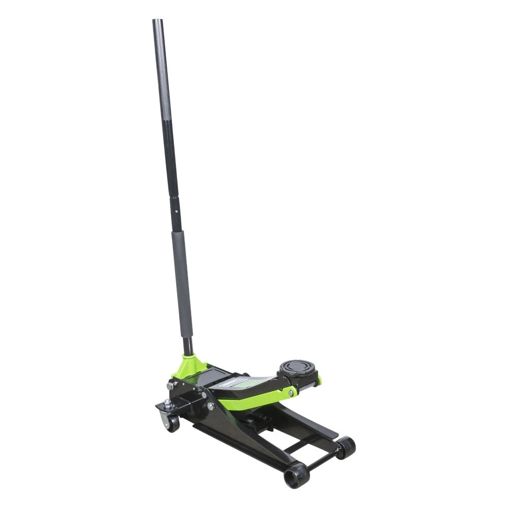 Martinetto Idraulico a Carrello 2,5T Doppio Pistone Profilo Ribassato 78-505 mm per Auto Sportive e Assetto Basso sollevatore JBM