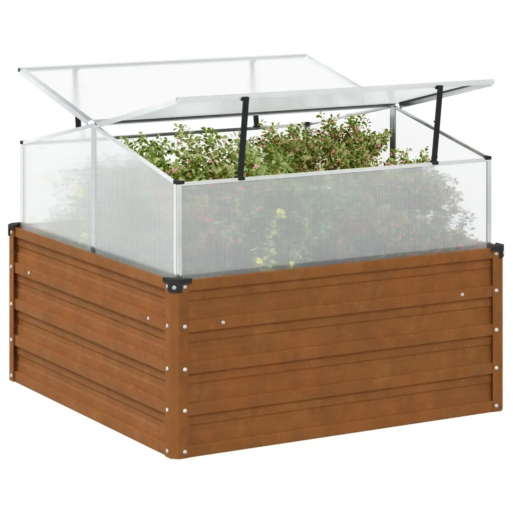 Fioriera da Giardino con Acciaio-Vaso da Esterno Corten per Serra