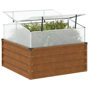 Fioriera da Giardino con Acciaio-Vaso da Esterno Corten per Serra