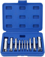 Set di viti a spillo - 10 pezzi - set di attrezzi per viti - acciaio resistentente all'usura - per M4/M5/M6/M8/M10/M12/M14/M16/M20/M22 - compreso contenitore di conservazione