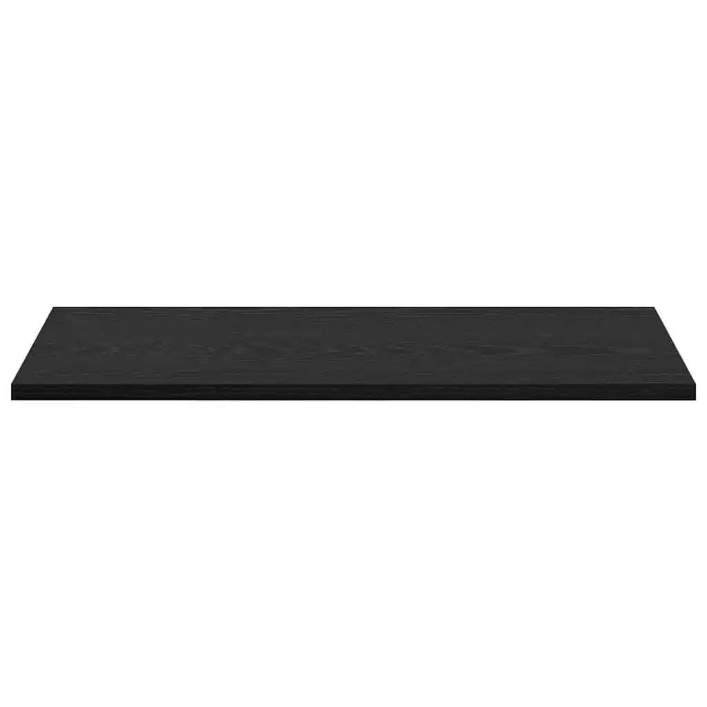 vidaXL Scaffale 4 pcs Nero 60 x 30 x 1.5 cm Legno multistrato