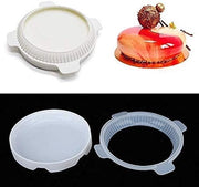 Forma per torte in silicone rotonda - 24 cm - Antiaderente - Sicura per alimenti - Silicone resistente al calore - Adatta per forno a microonde/ congelatore