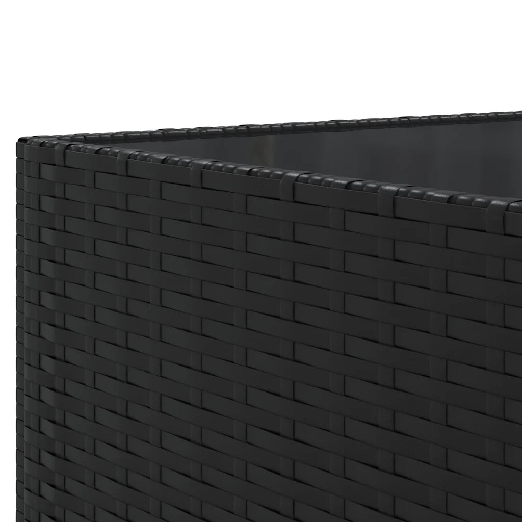 Set Salotto da Giardino con Cuscini 7pz Nero Polyrattan 3308028