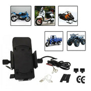 Trade Shop - Supporto Porta Cellulare Con Presa Usb Per Moto Bici Ricarica 5v 2.1a Q-cd66 -