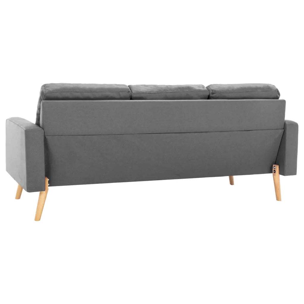Divano a 3 Posti Grigio Chiaro in Tessuto cod mxl 8328