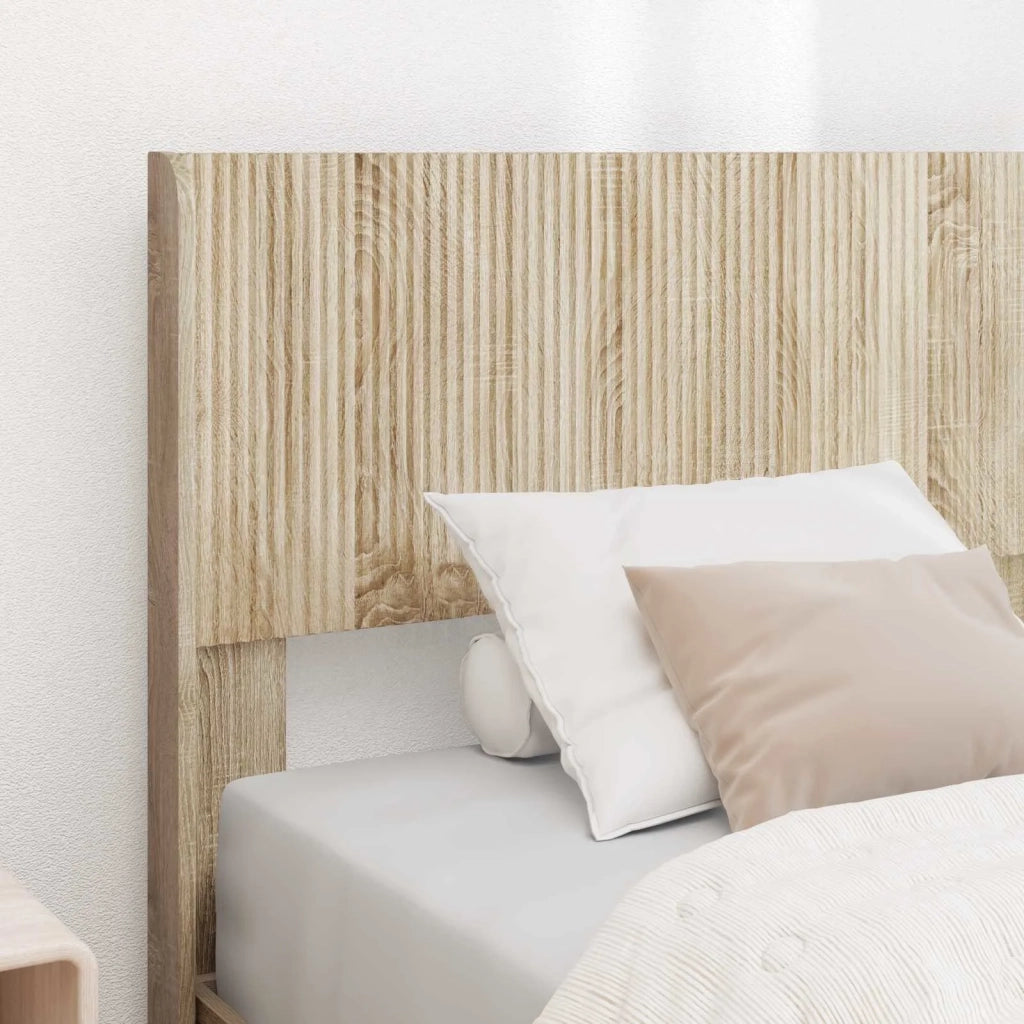 Struttura del letto con stoccaggio e testata Rovere Sonoma 3414501
