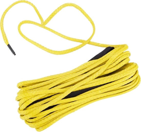 Cavo di sostituzione in nylon per SUV, camion, ATV e UTV, 15m, 7700lbs, colore giallo.
