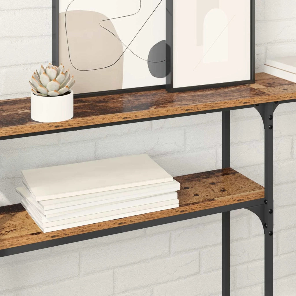 Tavolo Consolle | Tavolo d'Ingresso Legno vecchio 145x22.5x75cm Legno multistrato
