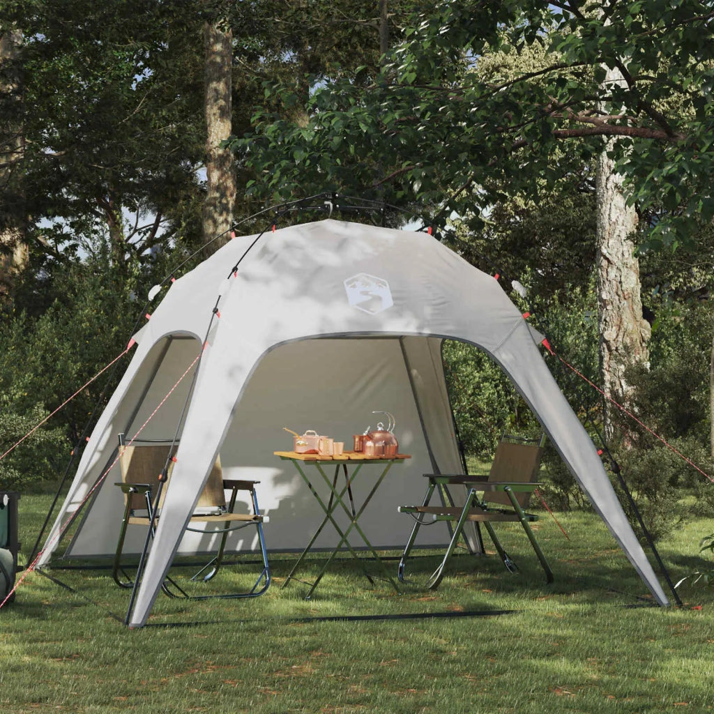 Tenda istantanea per 4 persone con rilascio rapido-Tenda da campeggio Grigio