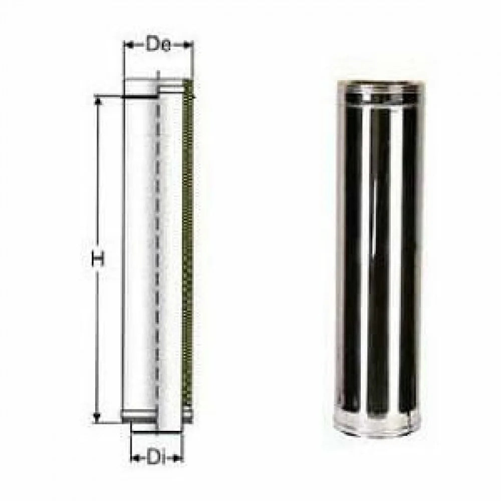 Inox doppia parete aisi 316 tubo l.1000 d.400 450 b08x9w61bn