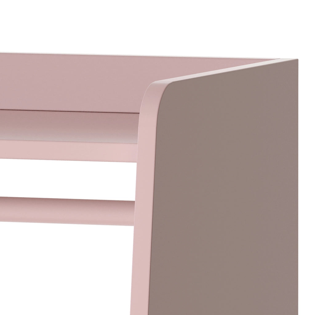Guardaroba Aperto Vestnes per Cameretta 90x80x38 cm a Misure di Bimbi - Rosa/Bianco [en.casa]