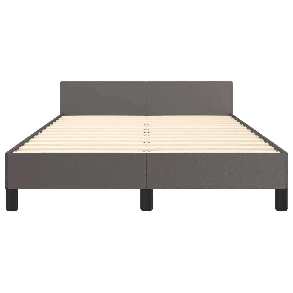 Giroletto senza Materasso Grigio 120x190 cm Similpelle