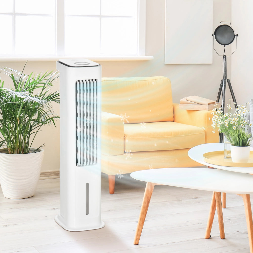 Raffreddatore d'aria 2 in 1 con raffreddamento ad acqua ¨C zephmum ¨C Serbatoio 5L, timer 12h, per 20 m2