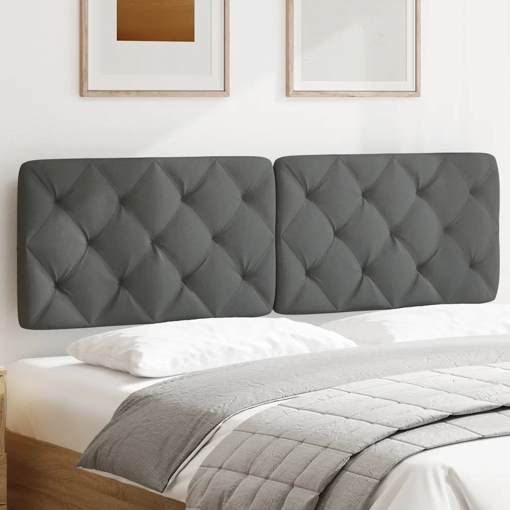 Cuscino Testiera Grigio Scuro 160 cm in Tessuto CFW8906245