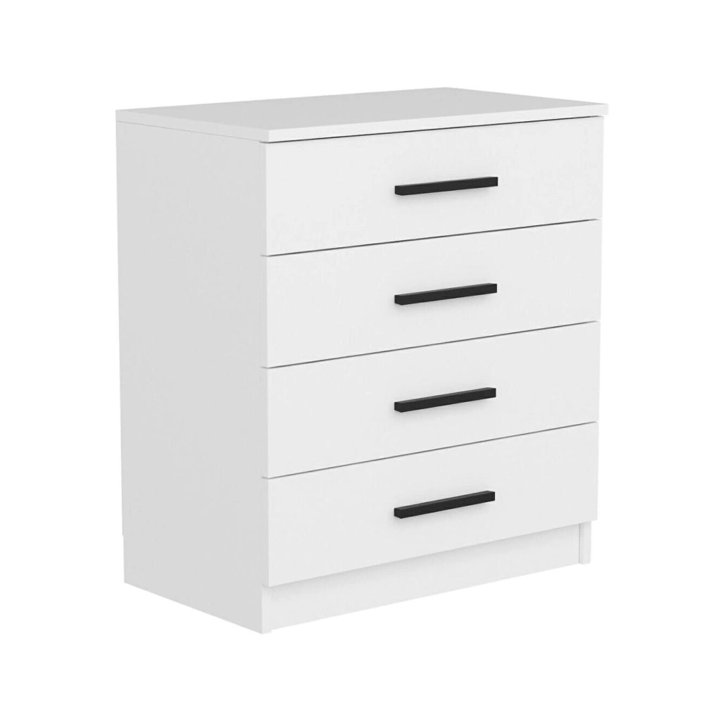 Kalmaegi, Cassettiera 4 Cassetti, 70x79x42h cm Bianco