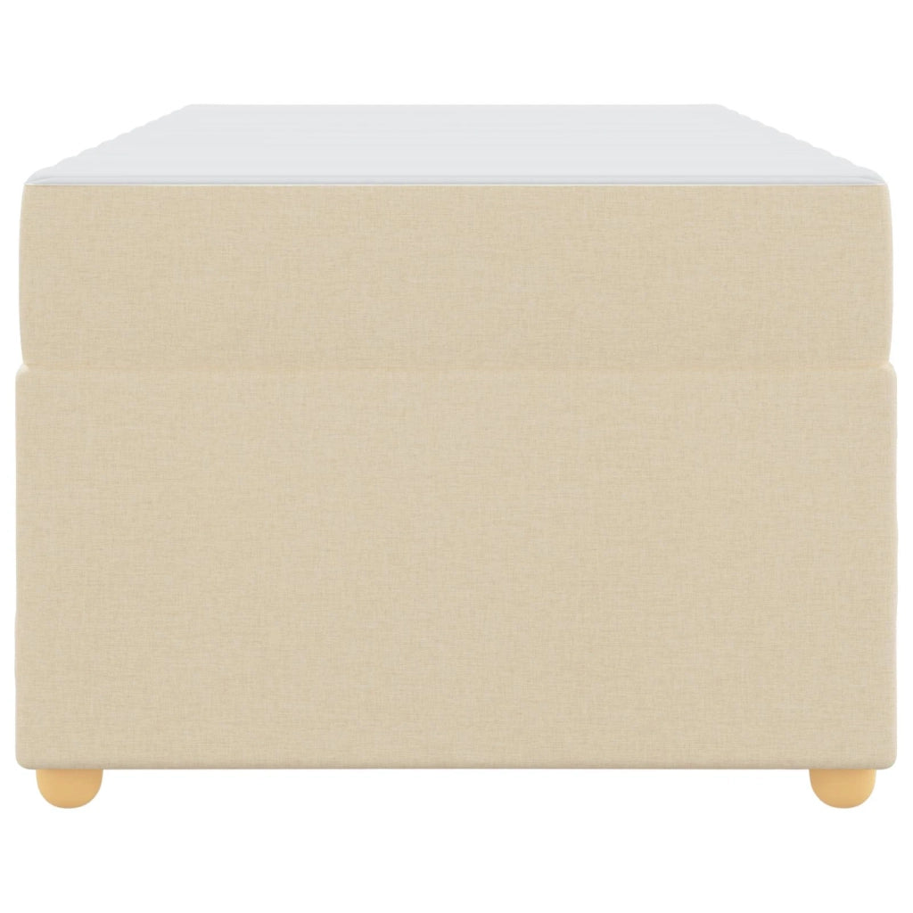 Struttura del letto con materasso Crema 80 x 200 cm Tessuto 3399319