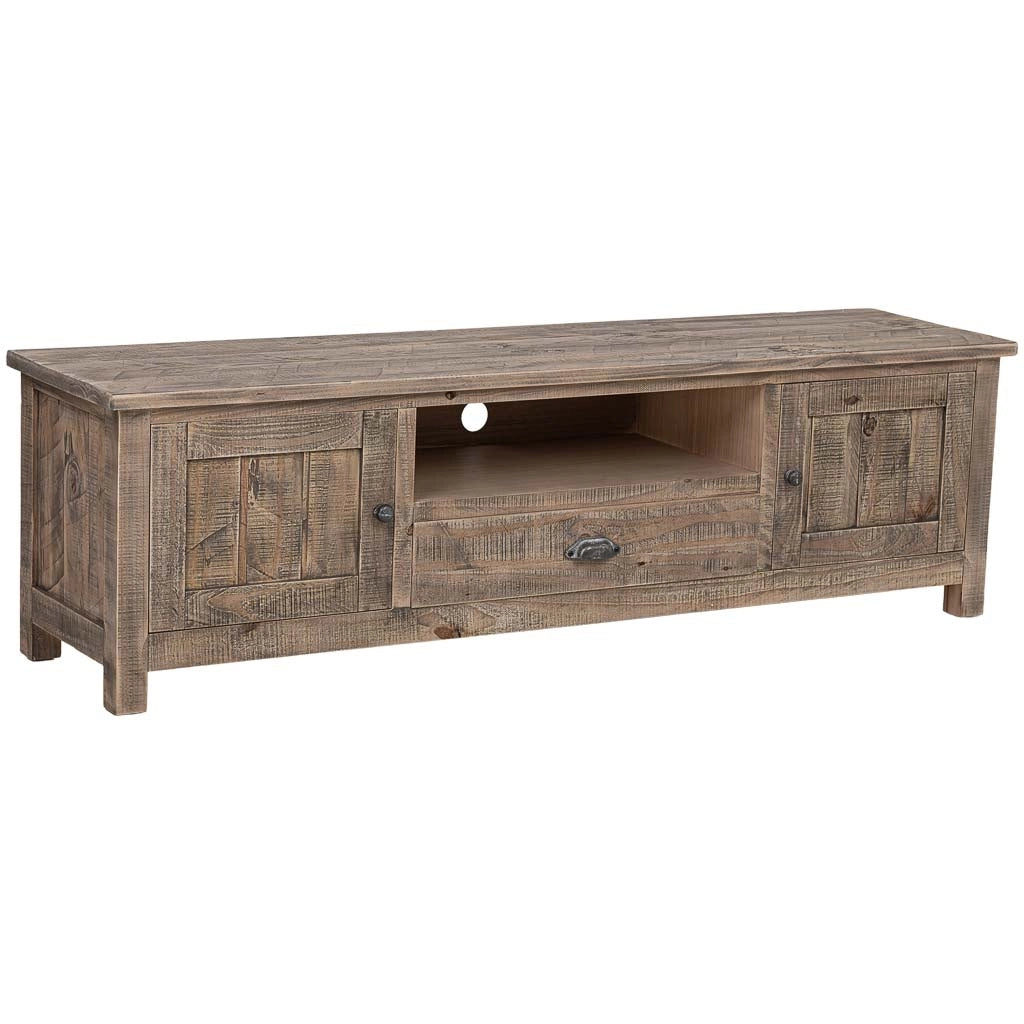 Mobiletto basso in legno marrone 160x40x46,5h cm