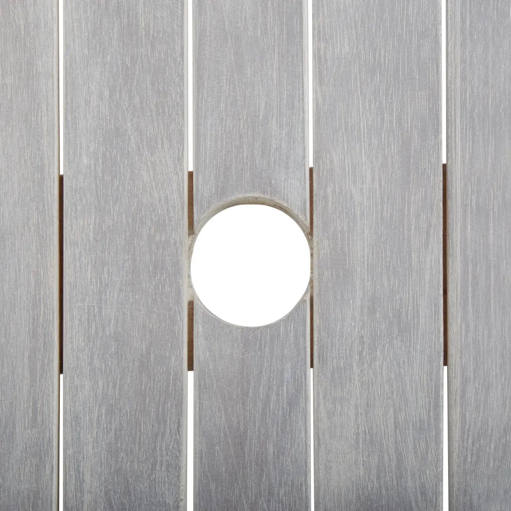 Set da Pranzo da Giardino 9 pz Legno Massello di Acacia Grigio 3098683