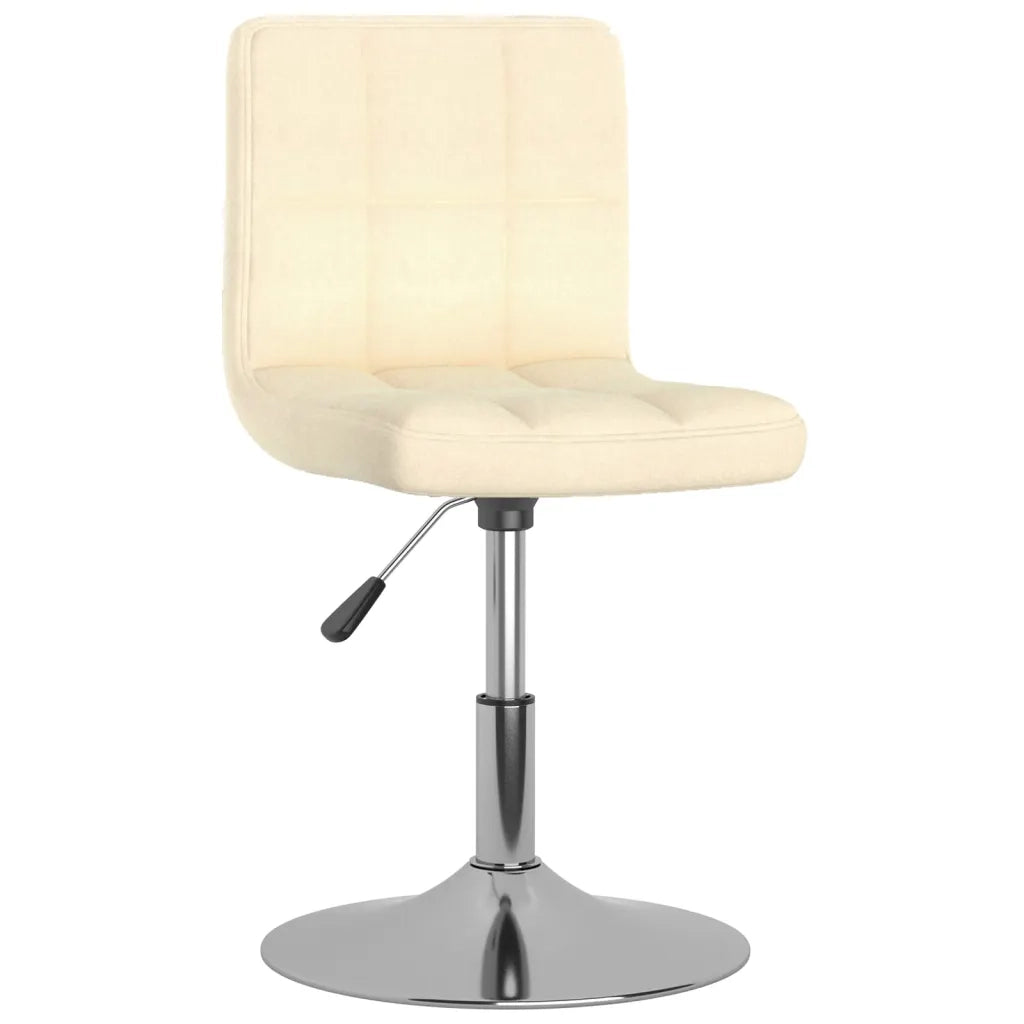 Sedie da Pranzo Girevoli 6 pz Crema in Tessuto 3087460