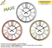 Orologio da Parte in Abs Modello Timone Cromato 40 cm 3 Colori