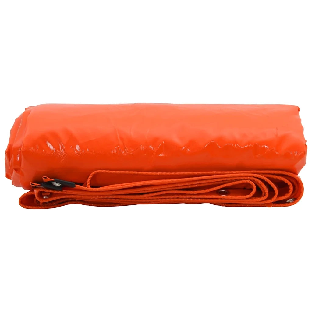 Telo 650g / m² Arancione 4 x 7 m Tela con rivestimento in PVC