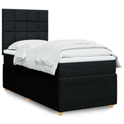 Giroletto a Molle con Materasso Nero 90x190 cm in Tessuto 3291913