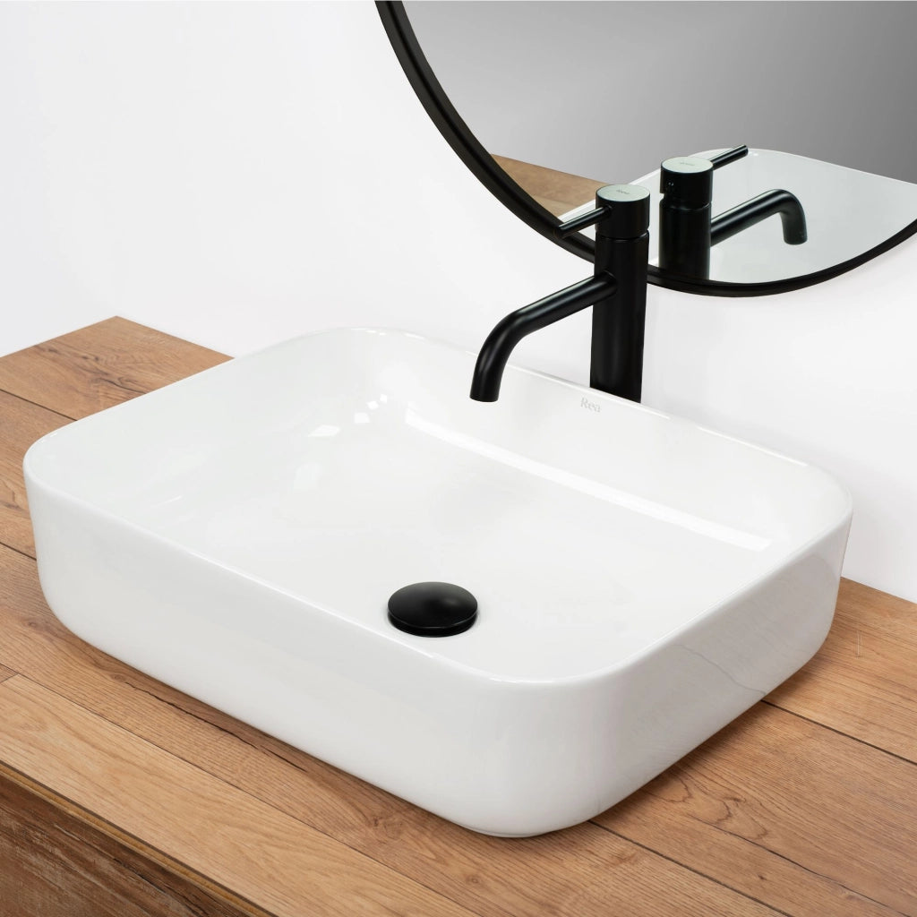 Lavabo Da Appoggio Rea Demi Slim