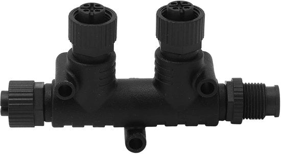 Connettore T impermeabile - Terminatore NMEA 2000 a T - connettore di rete - elettronica navale - connessione affidabile - connettore di alta qualità in ABS - connettore di rete