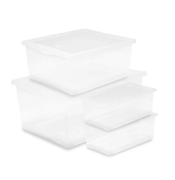 CONTENITORE SPRING BOX NEUTRO SET DA 4 PZ 1L + 1M + 2XS CON COPERCHIO OKX