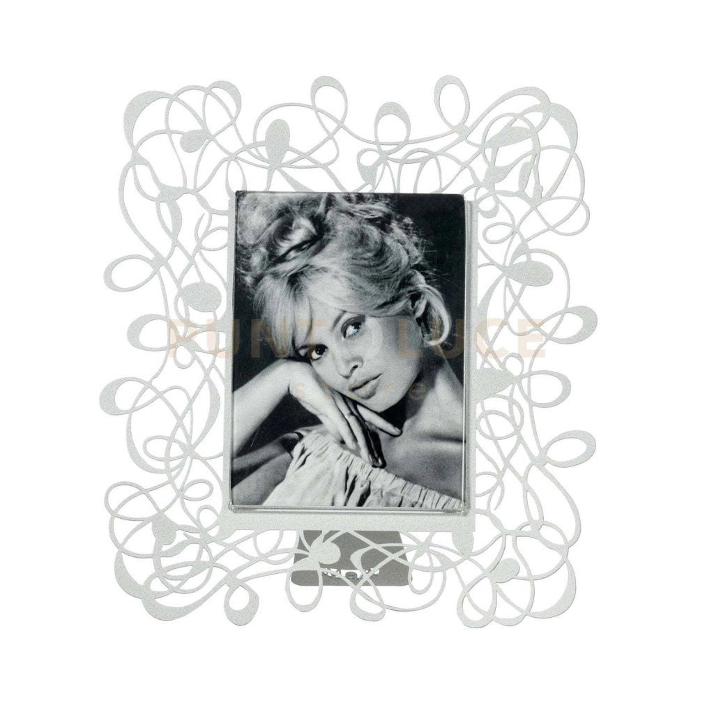 Portafoto di design Scarabocchio Piccolo Bianco marmo