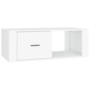 Tavolino da salotto | Tavolino da caff¨¨ | Tavolino da Soggiorno Bianco 100x50,5x35 cm in Legno Multistrato