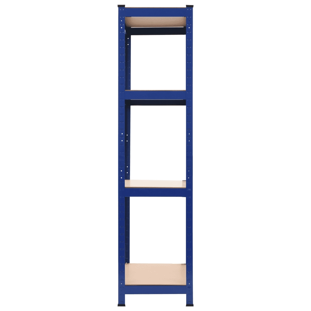 Mensola 4 Strati Blu in Acciaio e Legno Multistrato cod mxl 42927