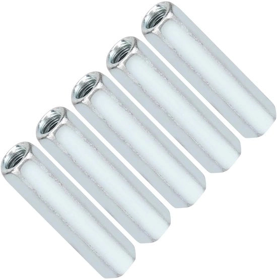 Set da 5 pezzi di mandrino M6 in acciaio di carbonio - mandrino a 6 facce - M6 x 40 - galvanizzato