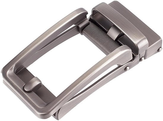 Ratiera automatica decorativa con chiusura a click - Nero/Argento - 9 x 4 cm - Rattoppa in acciaio inox - Chiusura a click