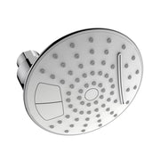Soffione cromato e grigio con getto a cascata - Serie Corfù