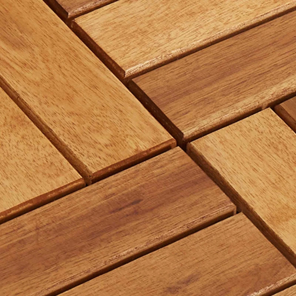 Piastrella per Decking 10 pz Marrone 30 x 30 cm CFW8127930