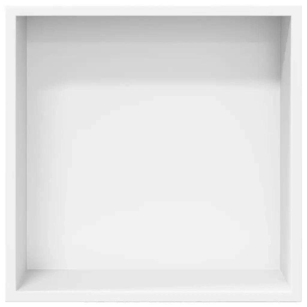 Nicchia per Doccia Bianco Opaco 32x32x9cm in Acciaio Inox 4005127