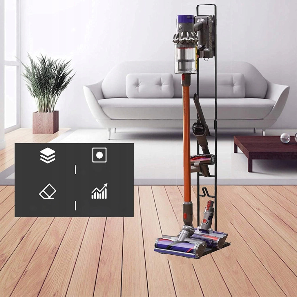 Supporto per Stazione di Ricarica Aspirapolvere compatibile con Dyson V15 V12 V11 V10 V8 V7 V6 – Struttura in Metallo