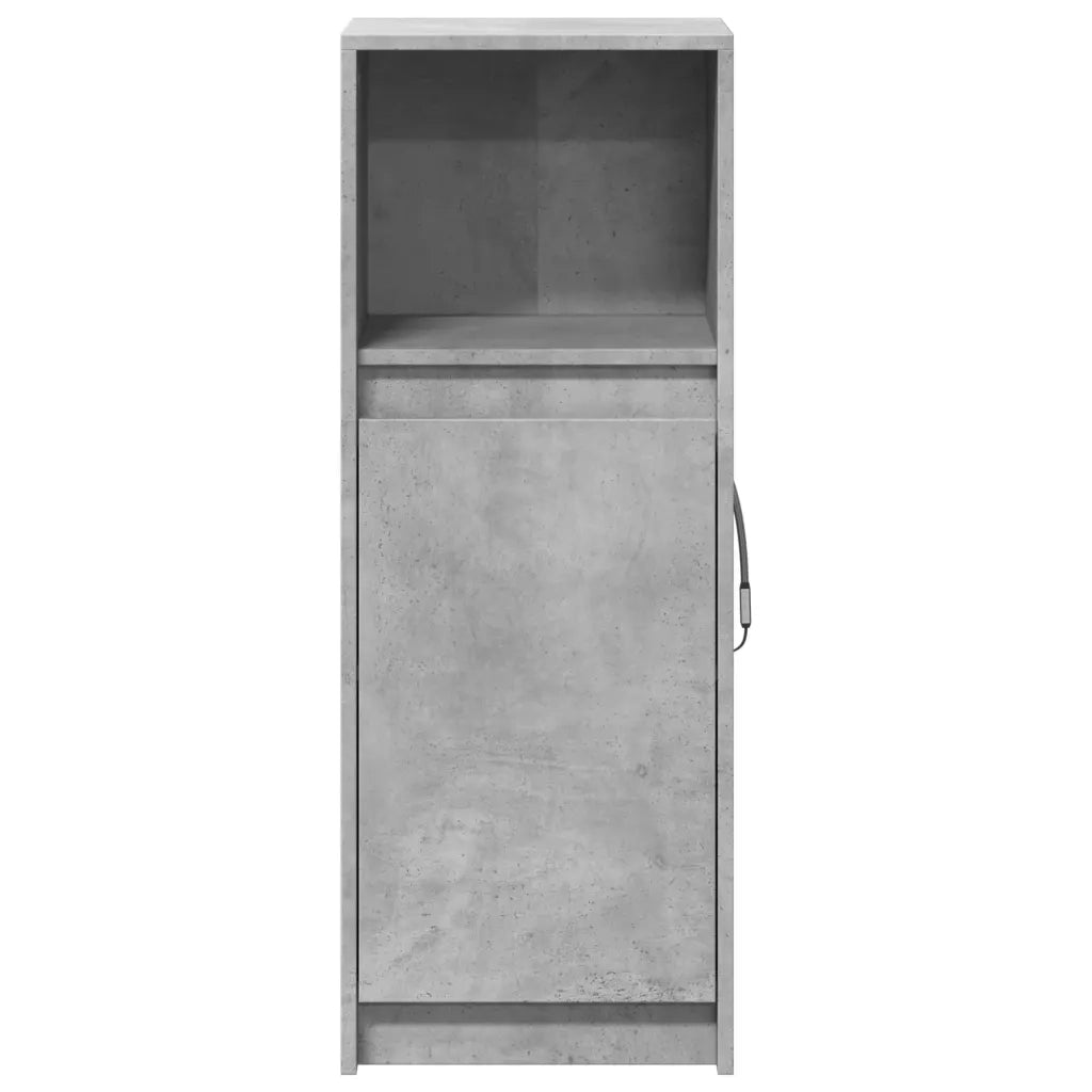 Credenza con LED Grigio Cemento 38x34x100 cm Legno Multistrato 852169