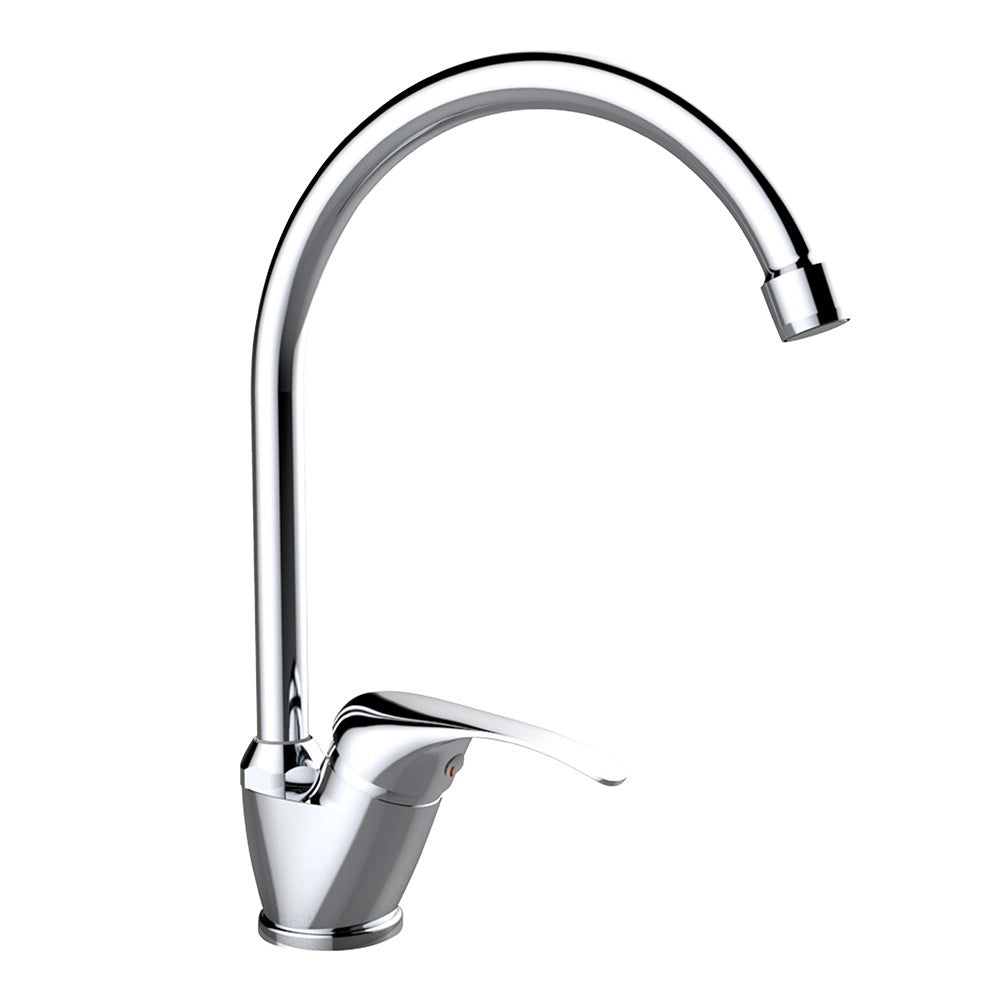 Miscelatore lavello serie eva bocca alta, finitura cromata