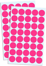 8000 pezzi - Stickers puntati - Etichette autoadesive - Rosa - Stickers puntati colorati - Adatti per carta e legno