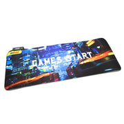 Trade Shop - Tappetino Gaming Mouse Pad I Giochi Iniziano Con Led Rgb Outline 80 X 30cm Q-r10 -