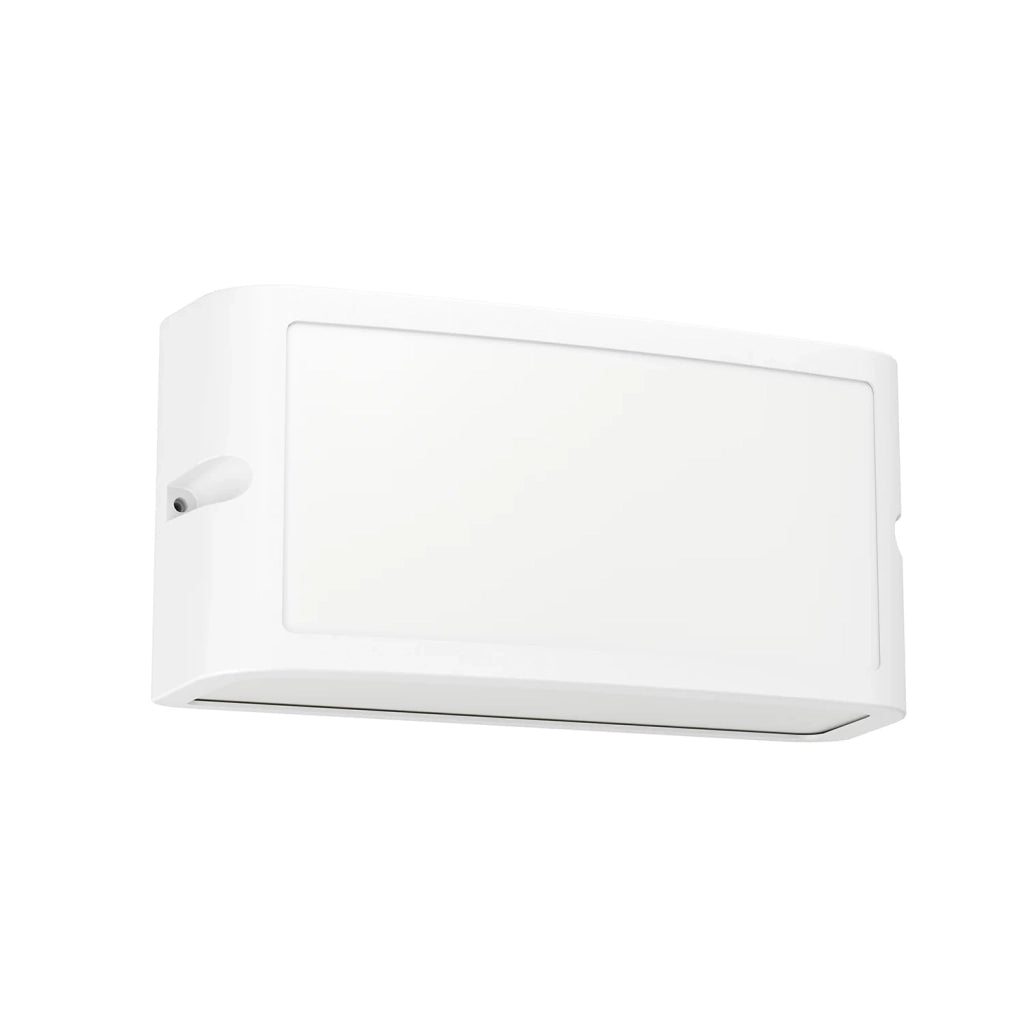 Applique Esterno Contemporanea Camarda Alluminio E Policarbonato Bianco Led 11Cm