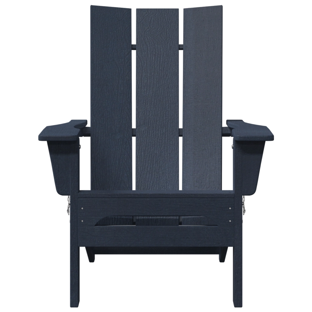Sedie Adirondack Pieghevoli  2 pcs Blu Marina 74.5x80.5x90 cm HDPE