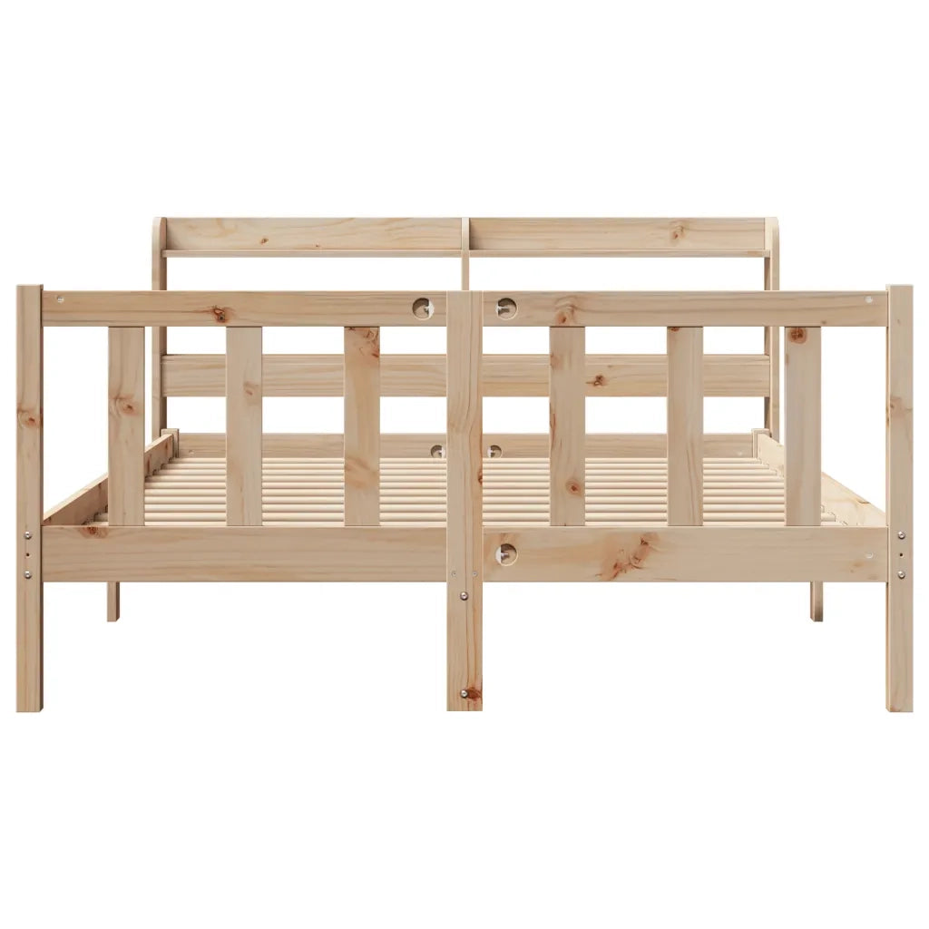 Letto senza Materasso 160x200 cm in Legno Massello di Pino 3306584