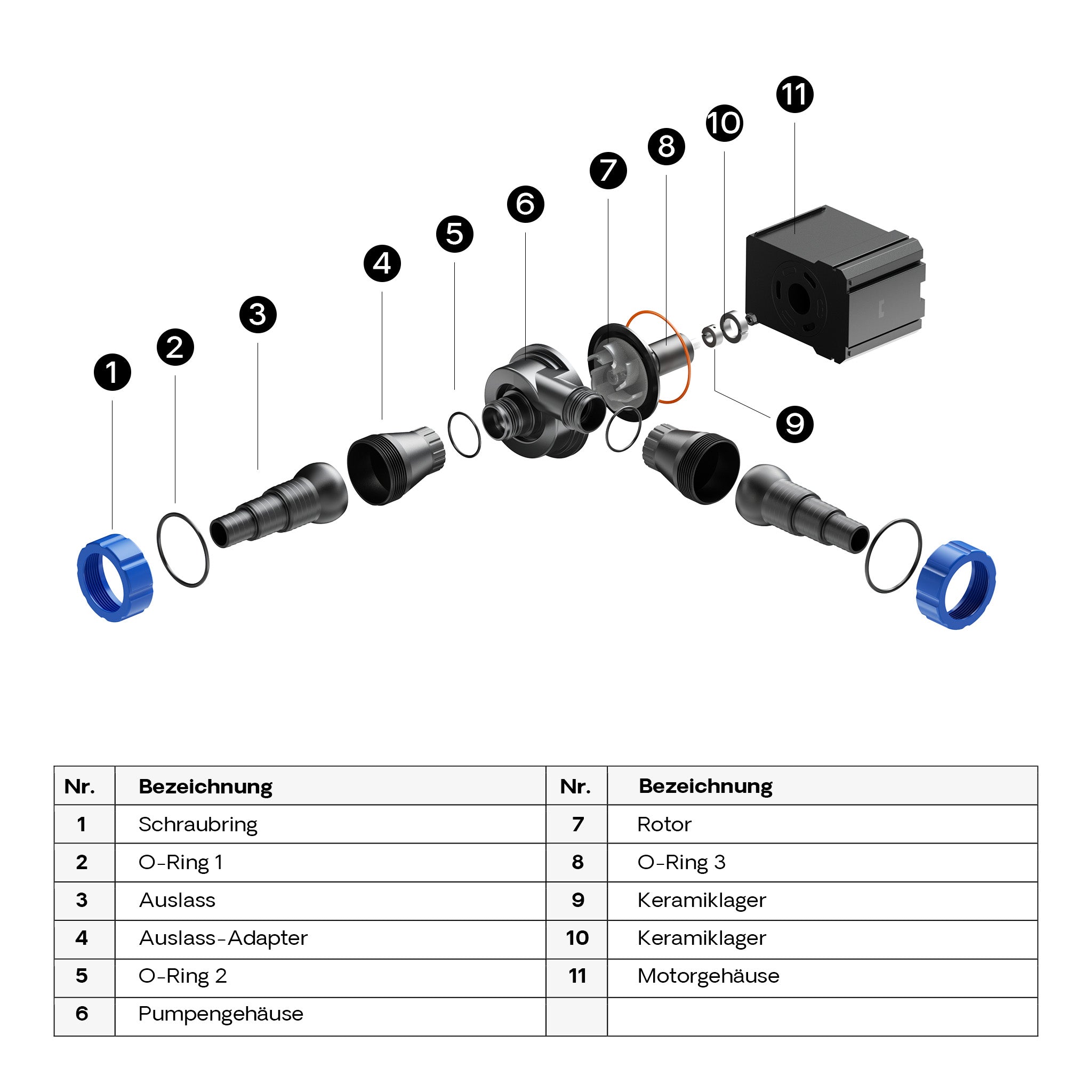 CTM-5000 Pompa da laghetto 5000l/h 30W per circolazione filtrazione acqua