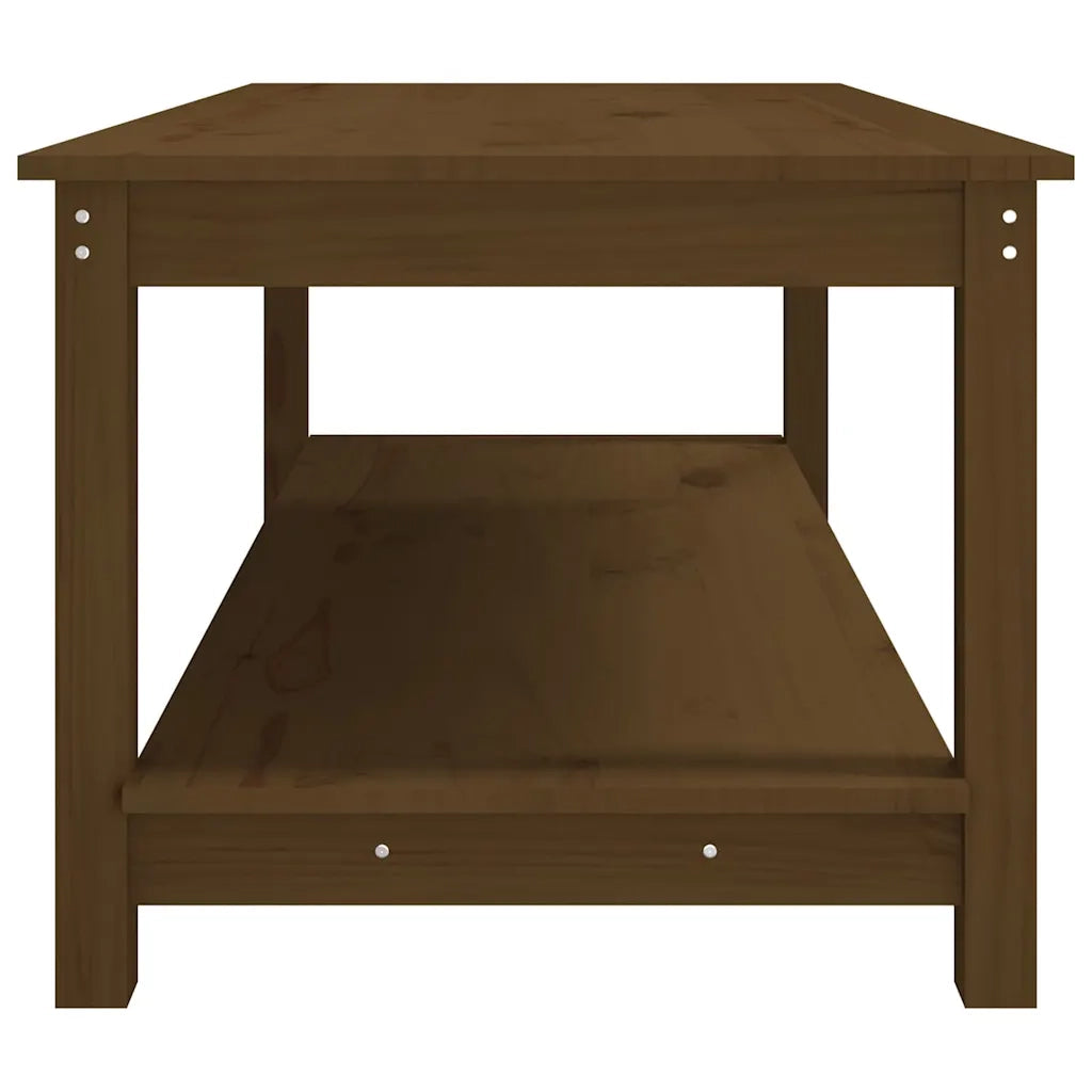 Tavolino da Salotto Ambra 110x55x45 cm Legno Massello di Pino 822275