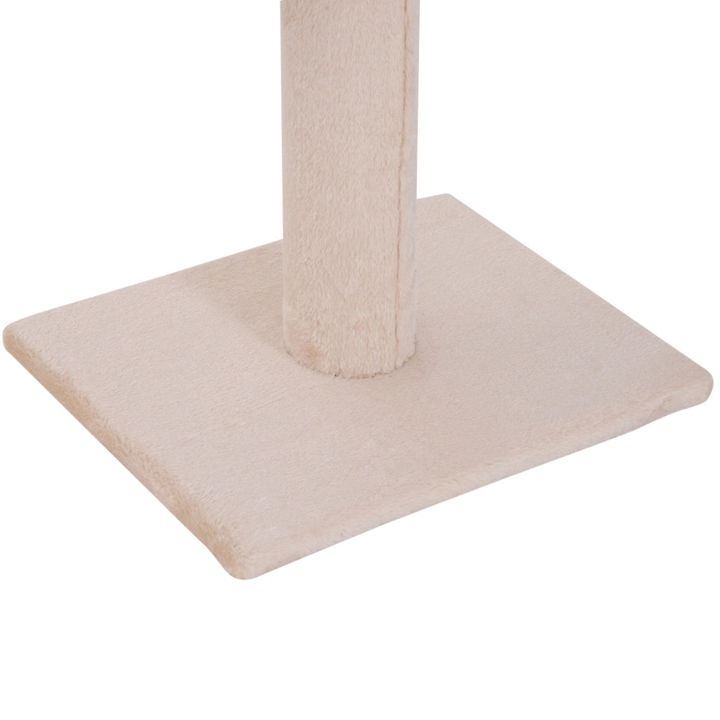 Tiragraffi da soffitto regolabile H230-260 cm con 5 livelli, beige