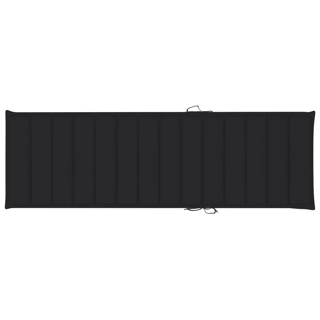 Lettino Prendisole da Giardino con Cuscino Massello di Acacia cod mxl 62881